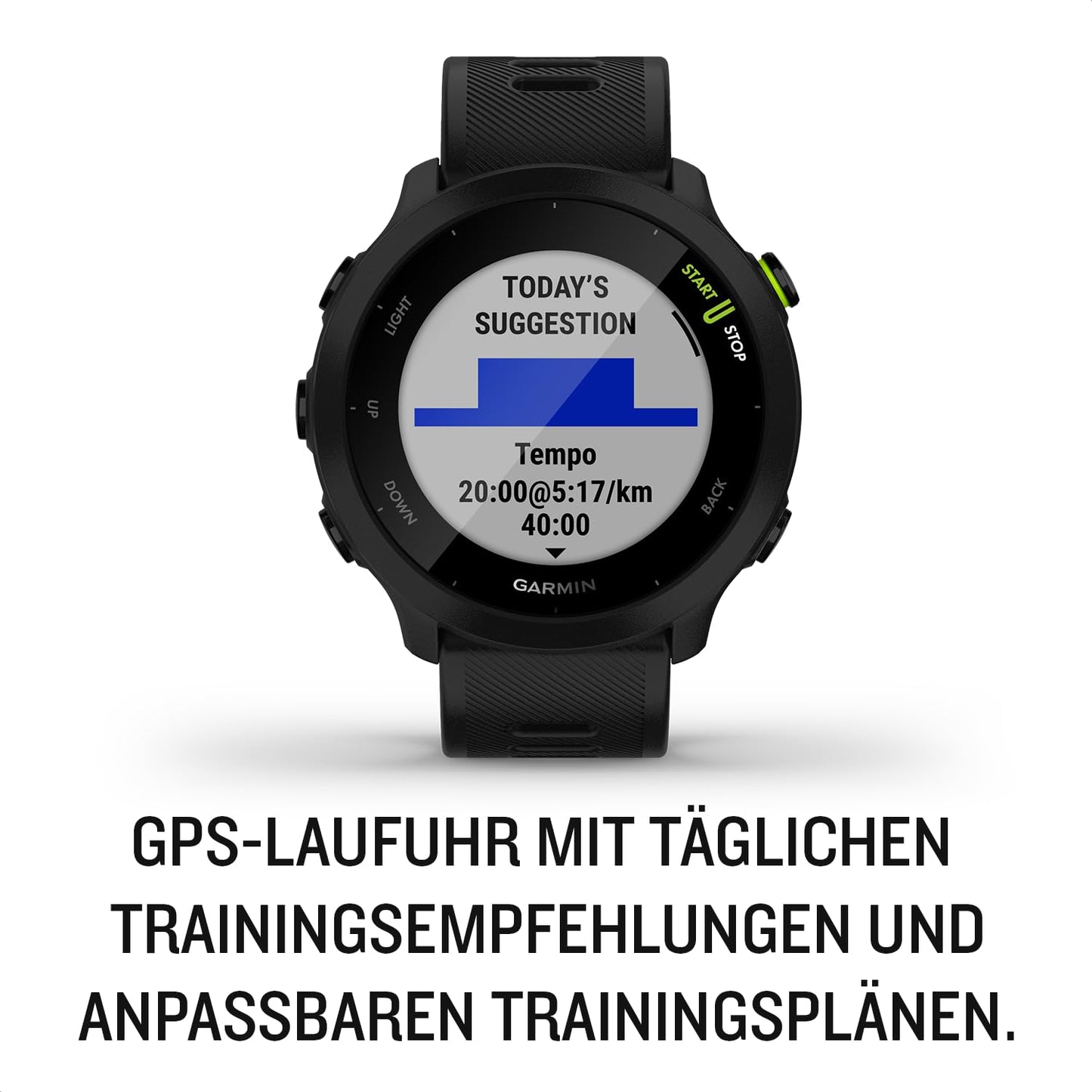 Garmin Forerunner 55 Reloj Inteligente de Running GPS (Negro)