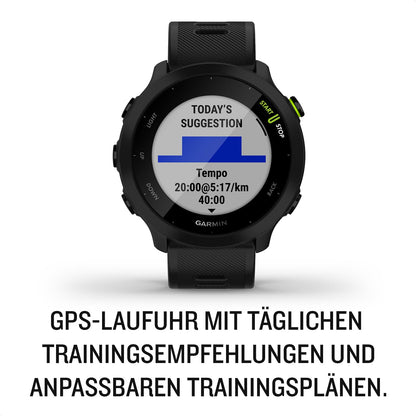 Garmin Forerunner 55 Reloj Inteligente de Running GPS (Negro)