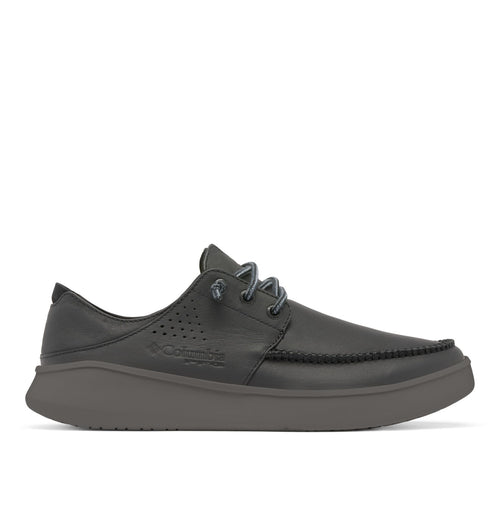 Columbia Mens Boatside Leather, Black/Dark Grey