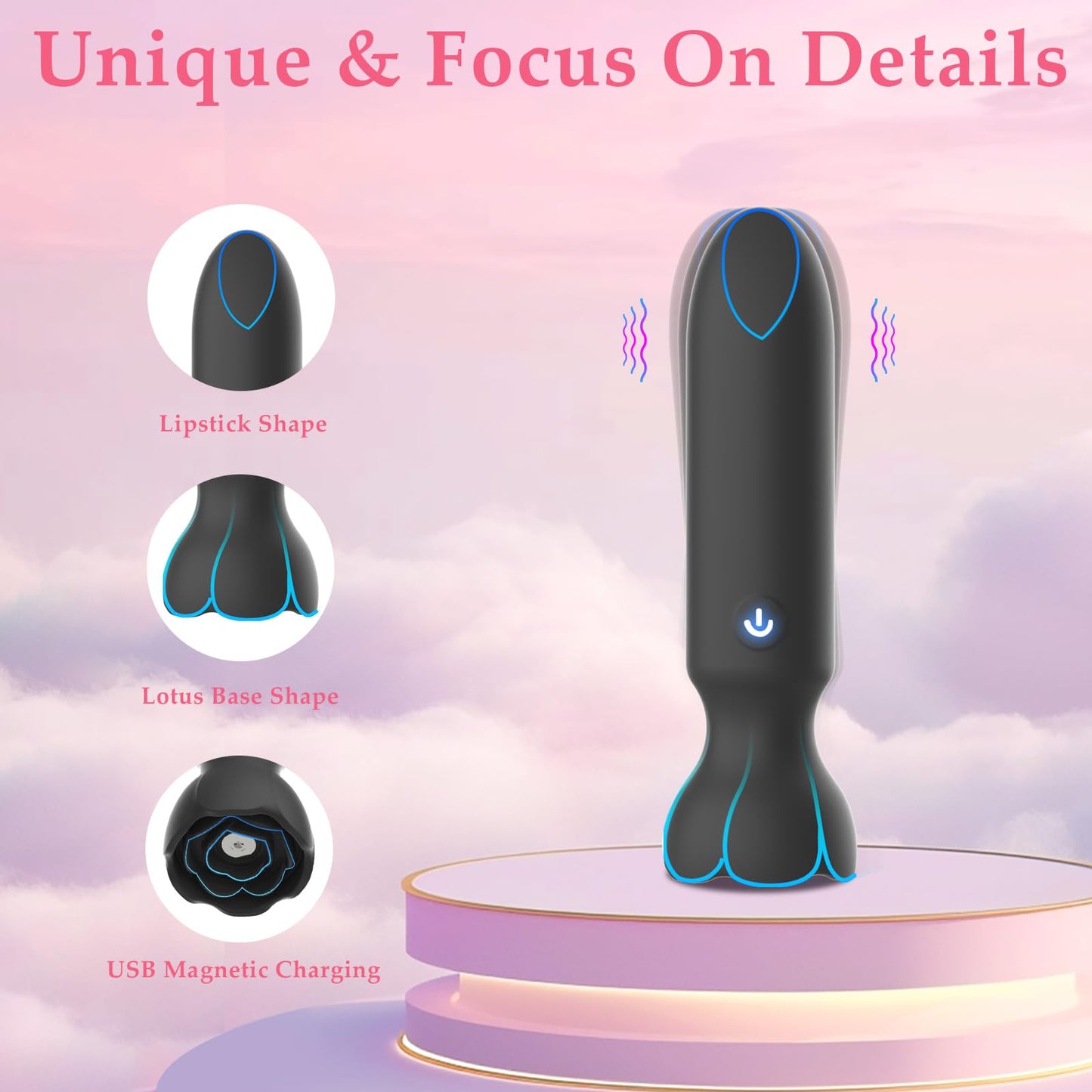 Mini Vibrador Bala Controlado por App (Negro)