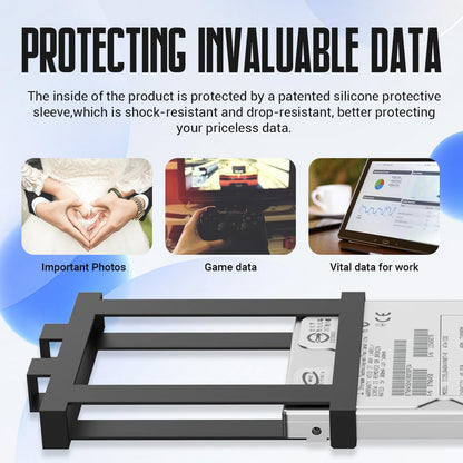 YOTUO Portable External Hard Drive Storage Expansion Mobile HDD USB 3.0 for PC, Mac, Desktop, Laptop, PS4, PS5, Xbox One X/S, Xbox 360, Xbox Series X/S, Office & Game (Black, 750GB)