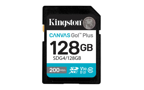 Kingston Tarjeta SD Canvas Go Plus (128GB)
