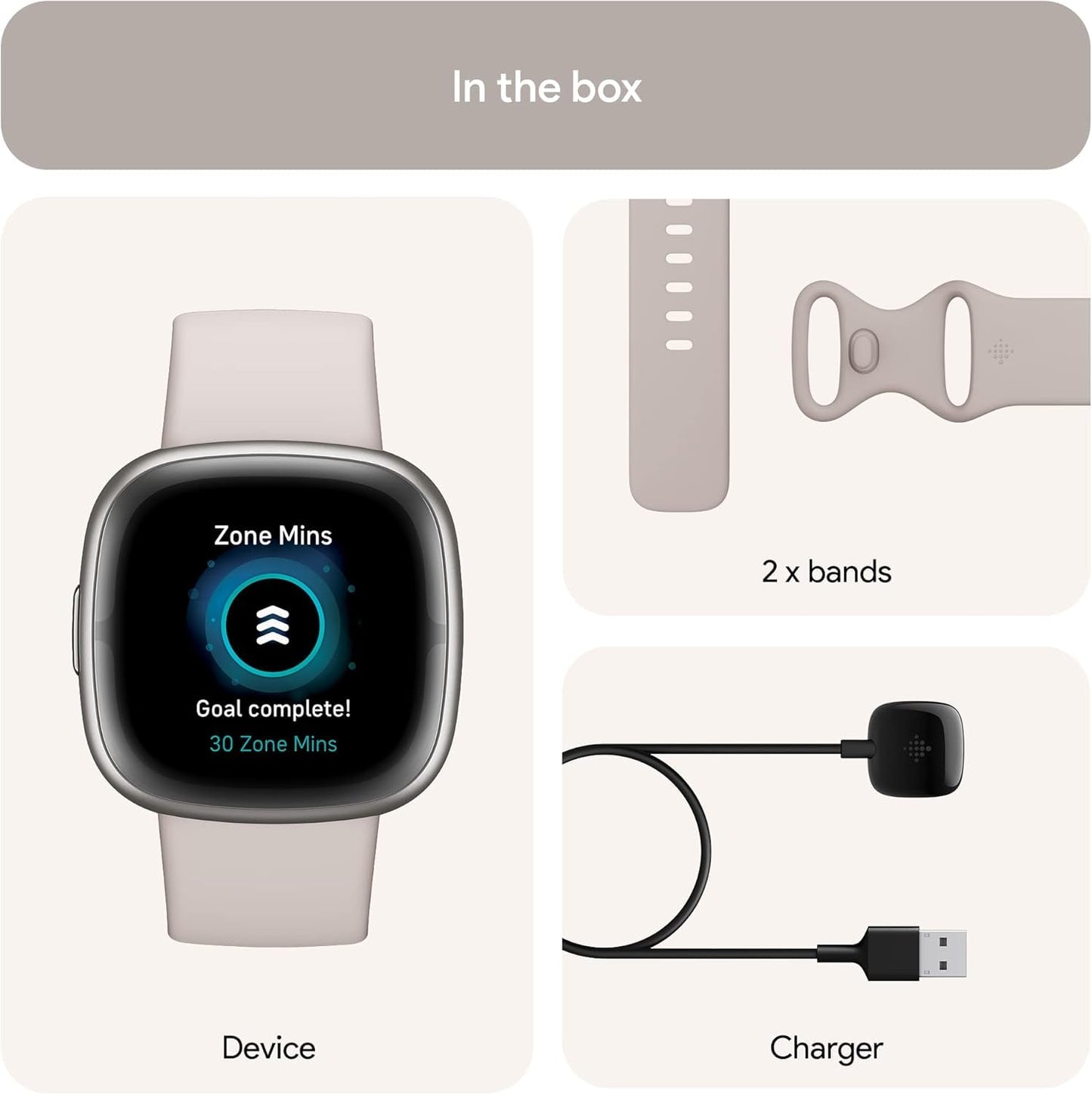 Fitbit Sense 2 Reloj Inteligente Avanzado de Salud y Fitness (Blue Mist/Pale Gold)