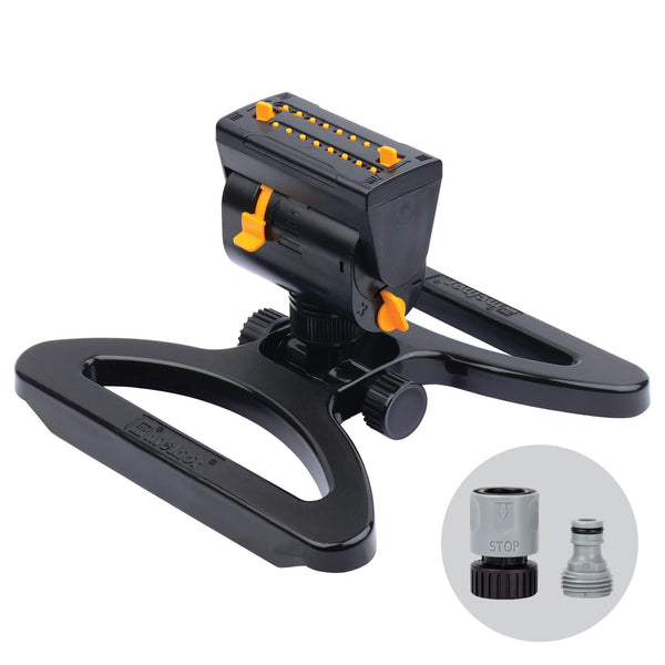 Melnor MiniMax Turbo Oscilador de Aspersores (Amarillo y Negro)