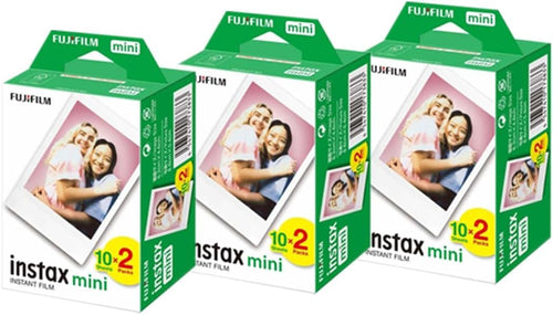 Fujifilm Película Instantánea Instax Mini Paquete Doble (60 Fotos / Formato de Luz Diurna)