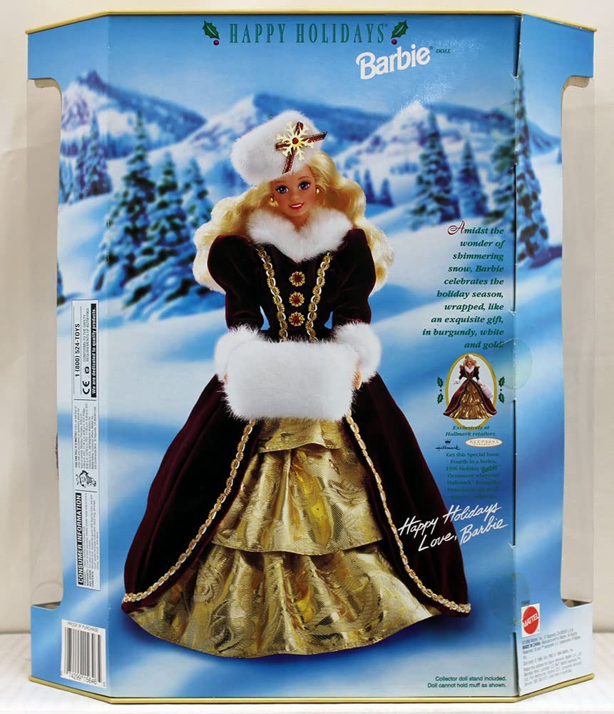 Mattel Muñeca Happy Holidays Barbie (Edición Navidad 1996)
