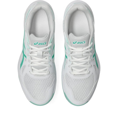 ASICS Women's Upcourt 6 Volleyball Shoes, White/Aurora Green