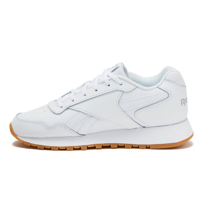 Reebok Glide Sneakers for Women - Black or White Tennis Shoes, White/Cold Grey/Gum