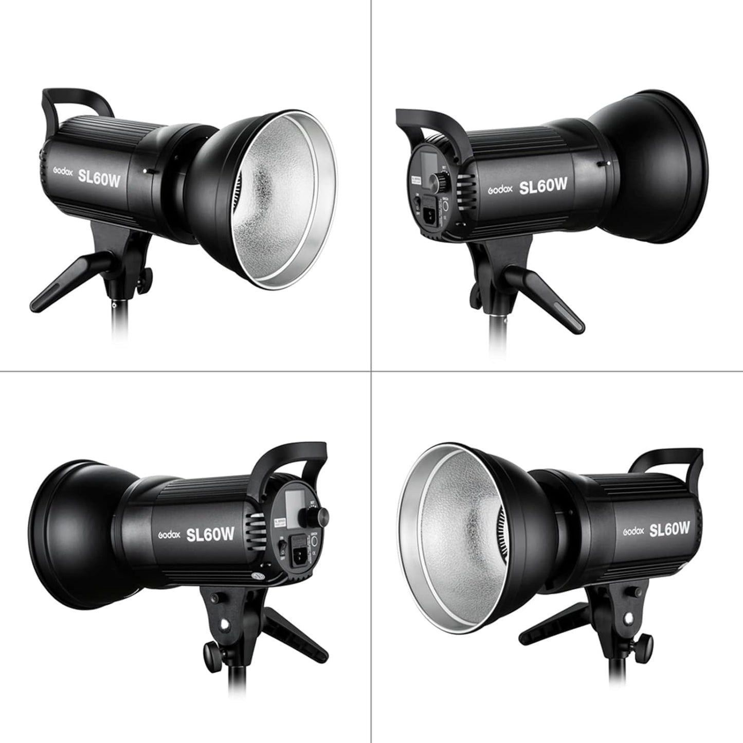 Godox SL-60W SL60W Daylight Led Video Light, 5600K Bright Studio Led Light, CRI95+Qa>90,Wirelessly Adjust Brightness,Bowens Mount LED Continuous Light for Video Recording Wedding Outdoor Photography