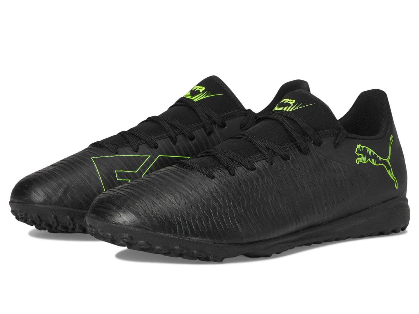 PUMA Men's Future Play Turf Trainer Soccer Cleats, Black-Fizzy Light-Green Terrain AH25