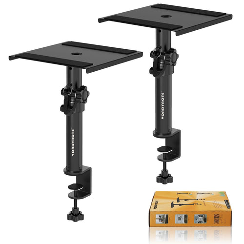 Vondynote Soportes Cortos de Abrazadera para Altavoces de Escritorio (Paquete de 2)