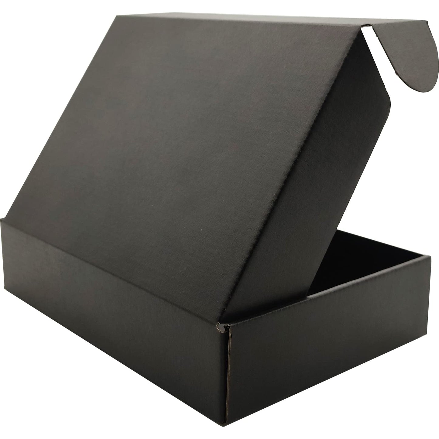 Lmuze Cajas de Envío de Cartón Corrugado Pequeñas (Paquete de 25 / Negro)