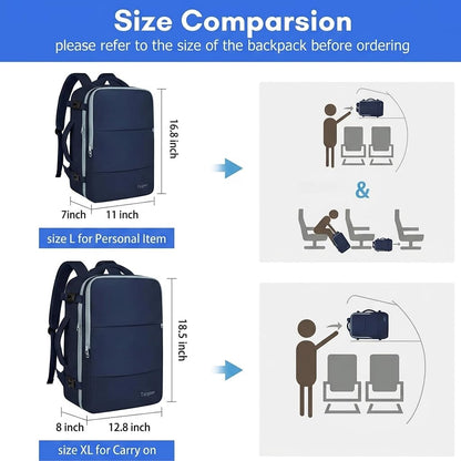 Taygeer Mochila de Artículo Personal para Mujer (35L / Azul Tinta)