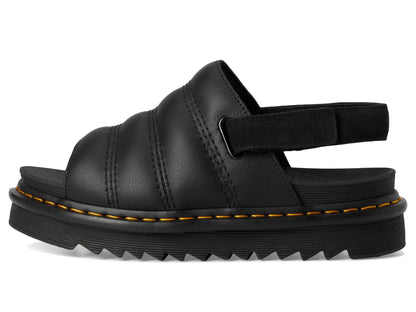 Dr. Martens Unisex Kole Sandal, Black Athena Leather