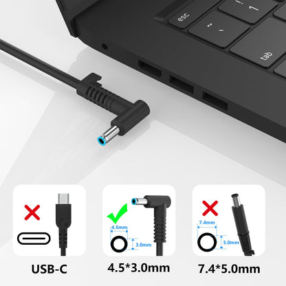 Cargador de Laptop para HP de Punta Azul (45W)
