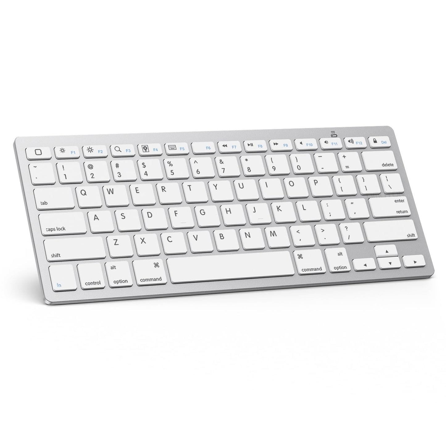 OMOTON Teclado Bluetooth Ultra Delgado (White)