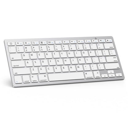 OMOTON Teclado Bluetooth Ultra Delgado (White)