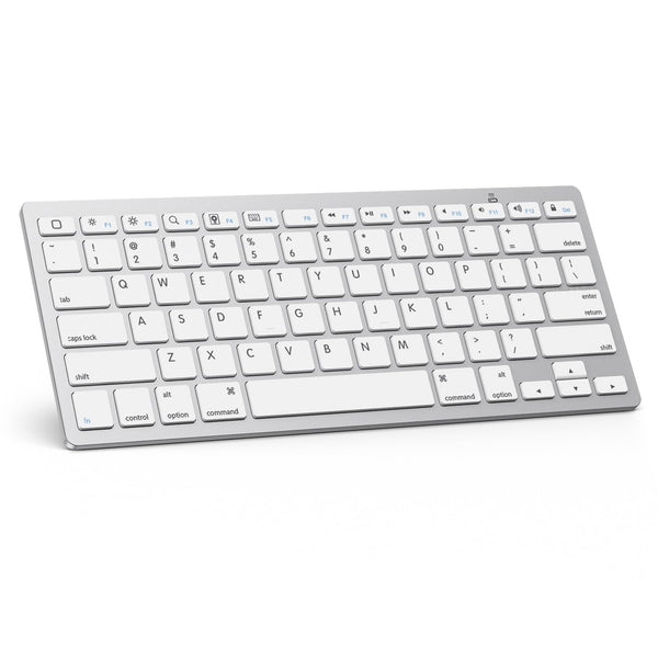 OMOTON Teclado Bluetooth Ultra Delgado (White)