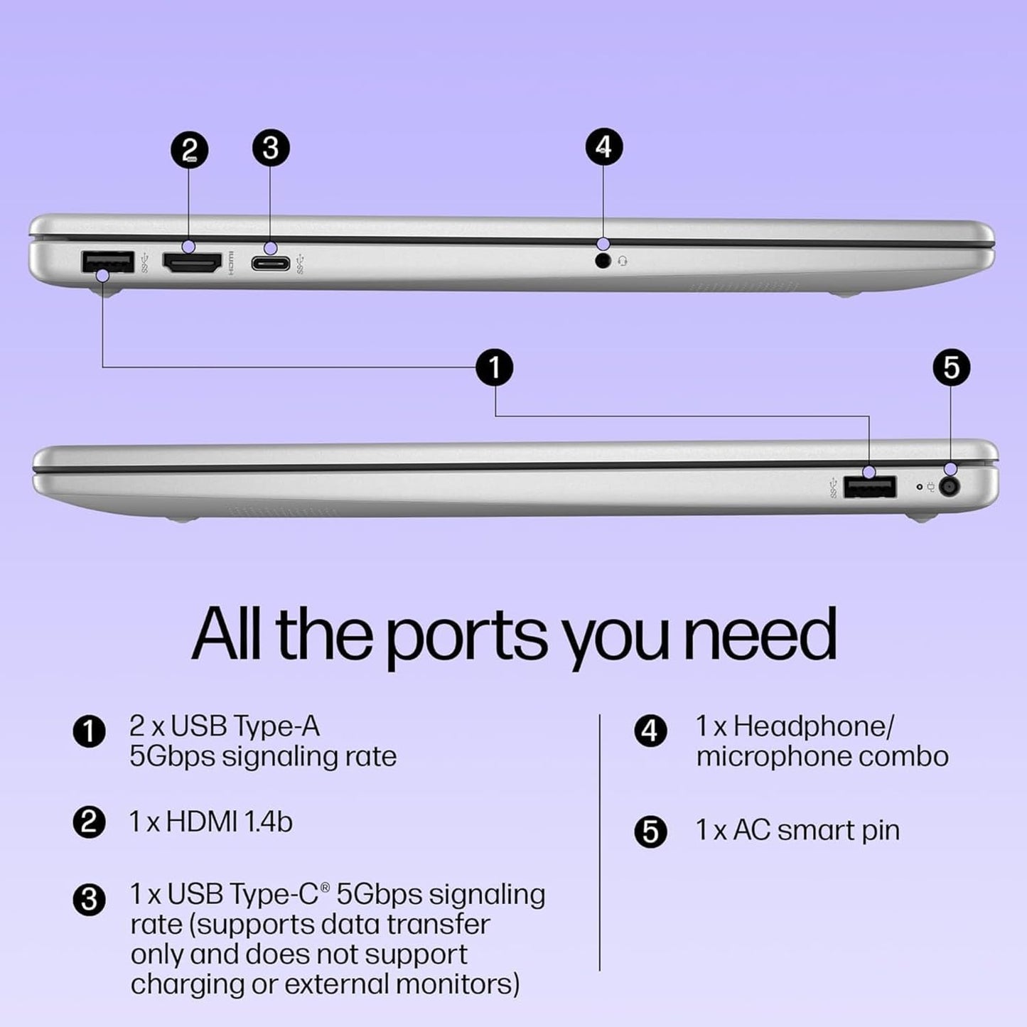 HP Computadora Portátil Pavilion 15.6" (256GB / Windows 11 Home)