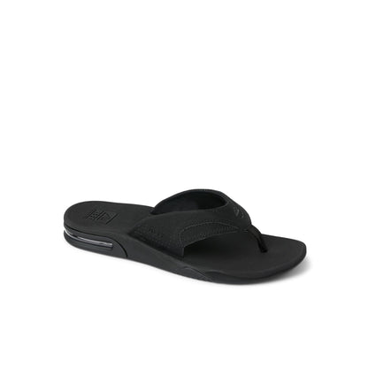 REEF Fanning Mens Sandal All Black 10