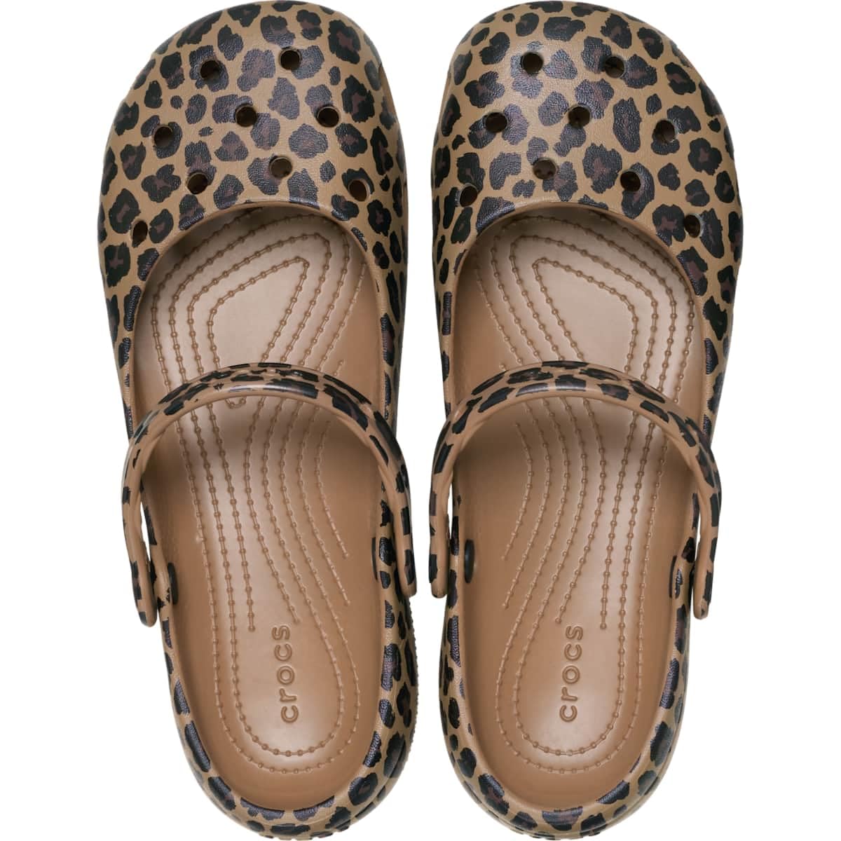 Crocs Women Classic Ballet, Ballet Slippers, Sepia/Leopard