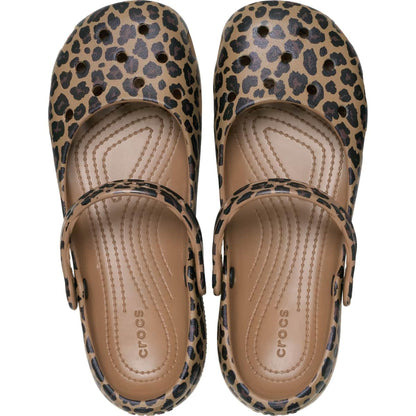 Crocs Women Classic Ballet, Ballet Slippers, Sepia/Leopard