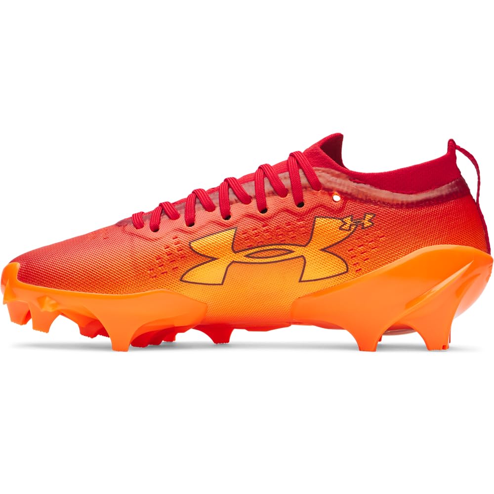 Under Armour Men's Blur Pro Football Cleats, (600) Red/Blaze Orange/Cardinal, US