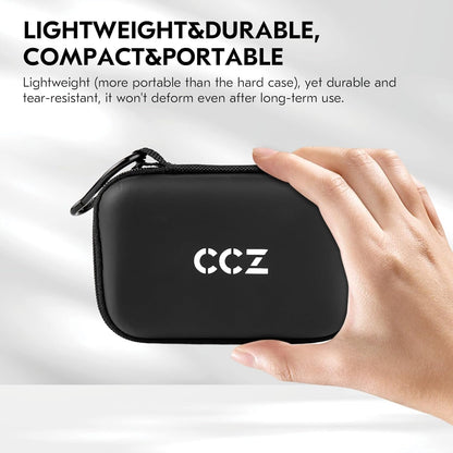 KZ ZS10 Pro IEM Case for in Ear Monitor, CCZ ZC02 Earbuds Case with Carabiner, EVA Travel Storage Bag for CCA CRA, Shure SE215, Moondrop Chu, CCZ Melody, KBEAR KS1, TANGZU Wan'er, iems Cable, Ear tips