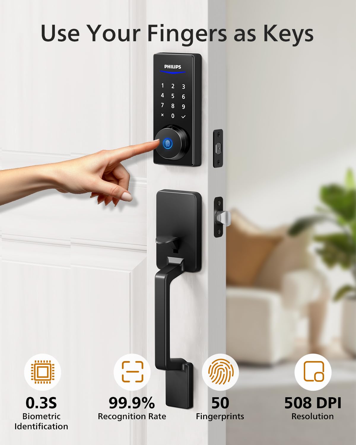 Philips Cerradura Inteligente Wi-Fi con Mango