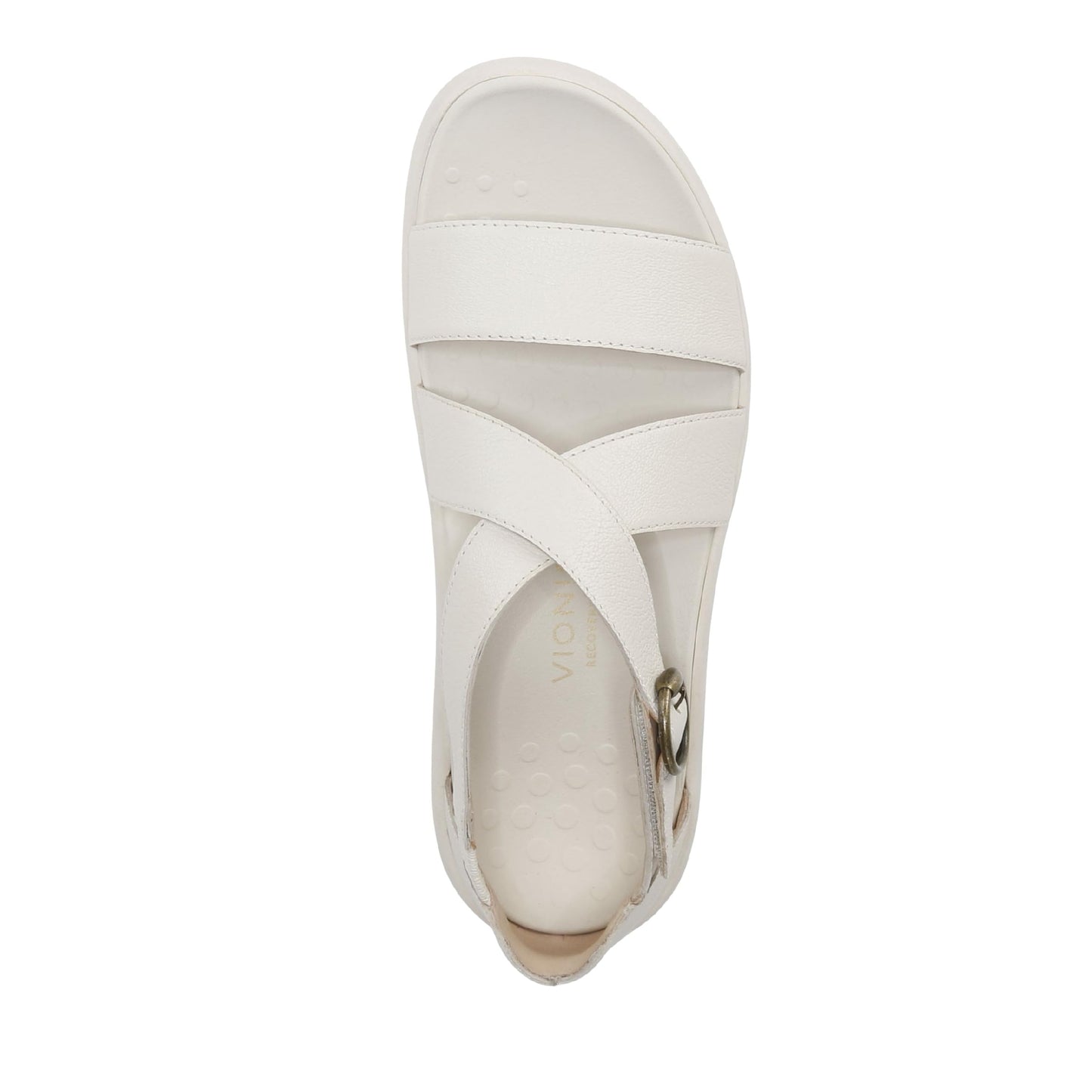 Vionic Womens Harmony RX Sandal Cream Leather
