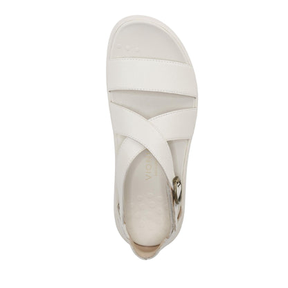 Vionic Womens Harmony RX Sandal Cream Leather