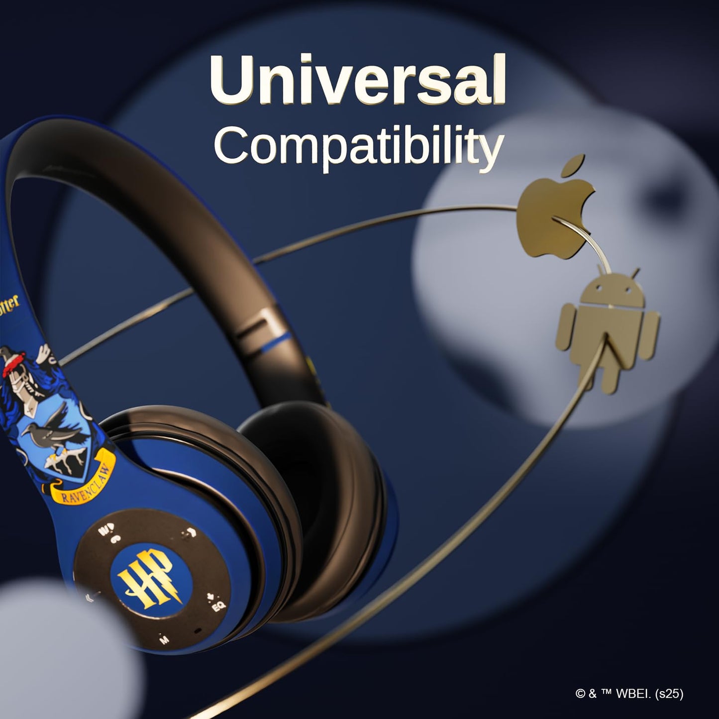iJoy Harry Potter Ravenclaw Bluetooth Headphones with Built in Mic | Officially Licensed Wireless Headphones, Foldable Headset | Harry Potter Gifts for Women, Men, Teens, Kids & All Fans of Ravenclaw