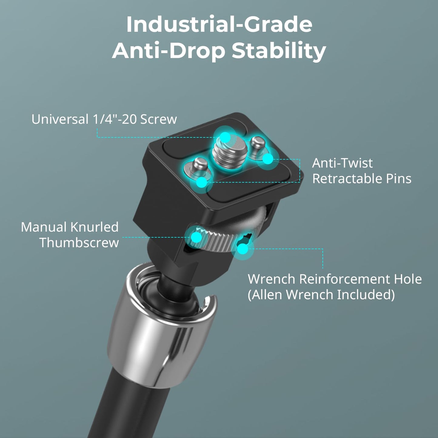 SMALLRIG Abrazadera de Brazo Mágico de 12.9 Pulgadas (Modelo 5312)