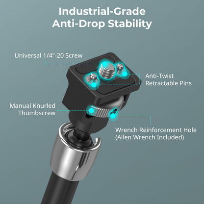SMALLRIG Abrazadera de Brazo Mágico de 12.9 Pulgadas (Modelo 5312)