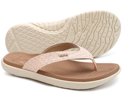 KuaiLu Flip Flops For Women Arch Support Ladies Yoga Mat Walking Cushion Sandals Slip On Indoor Outdoor Slippers Shoes Summer Outfits Beach Vacation Essentials Orthotic Sport Slides, Beige White 7
