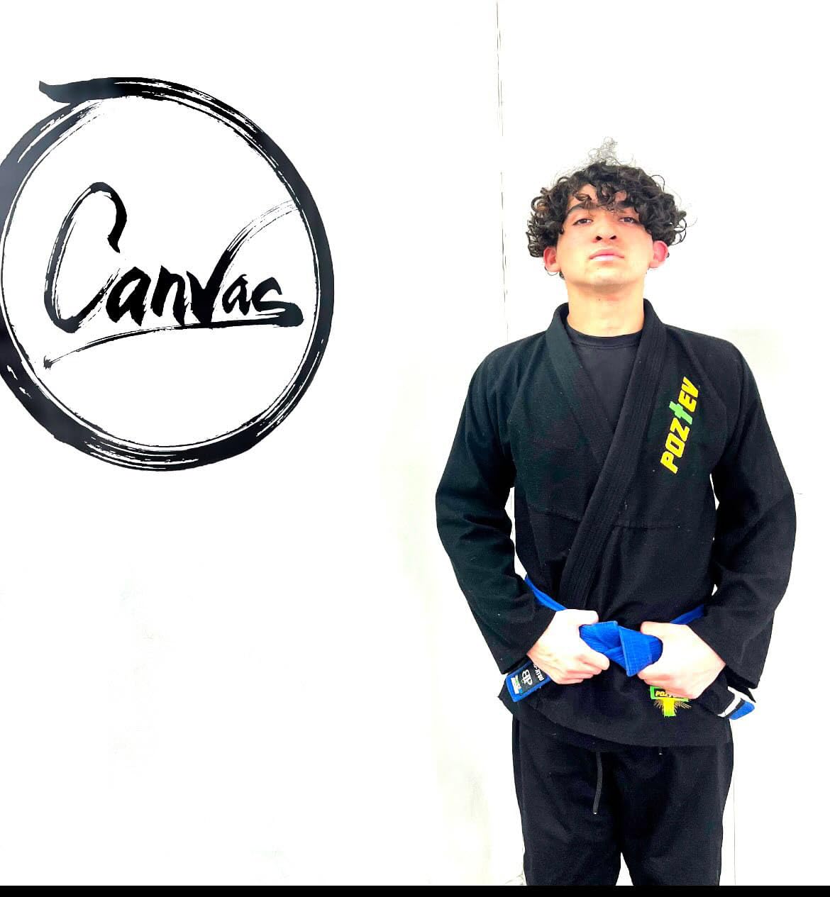 POZTEV Uniforme de Jiu Jitsu Brasileño (Talla A3 / Negro)