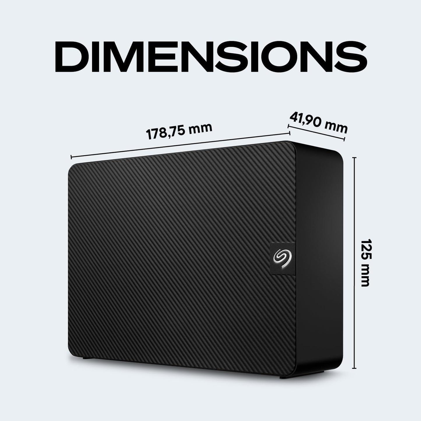 Seagate Expansion 22TB External Hard Drive HDD - USB 3.0, with Rescue Data Recovery Services (STKP22000400)