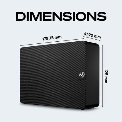 Seagate Expansion 8TB External Hard Drive HDD - USB 3.0, with Rescue Data Recovery Services (STKP8000400)