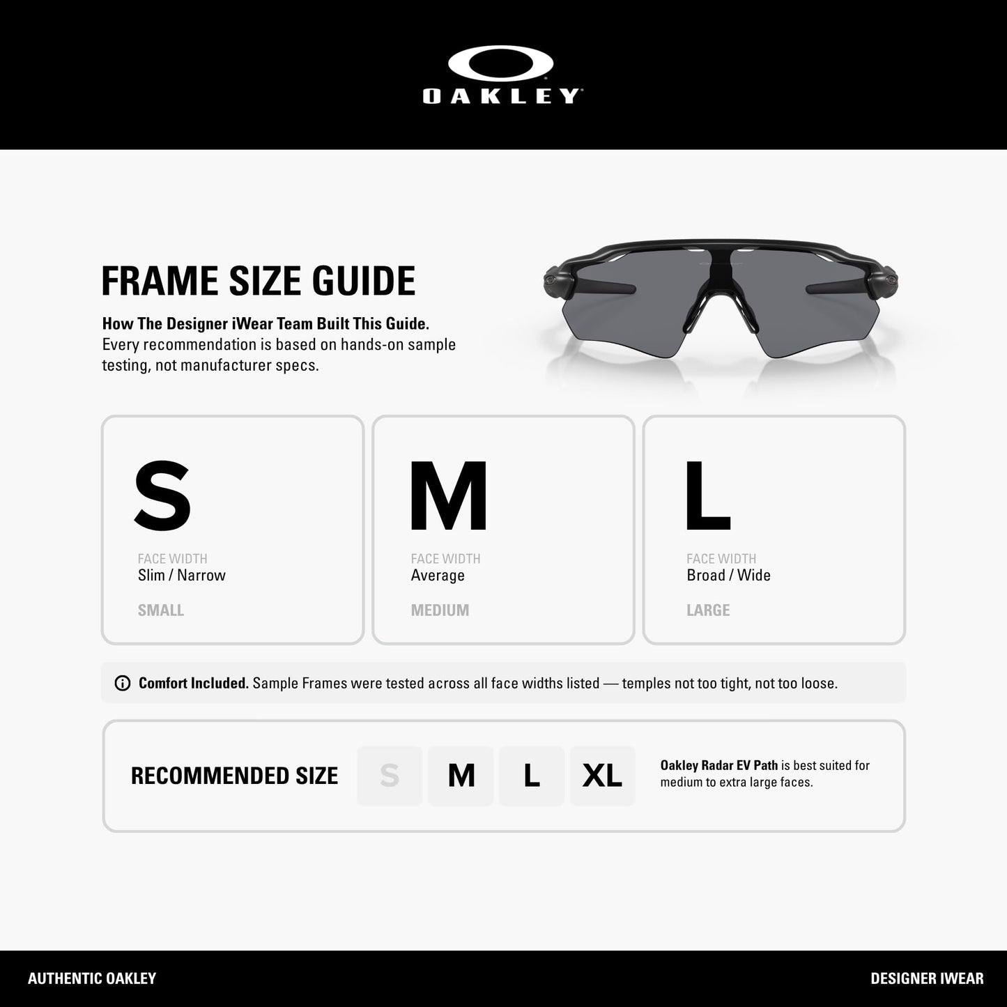 Oakley Lentes de Sol Radar EV Path OO9208 (Negro Mate / 38MM)