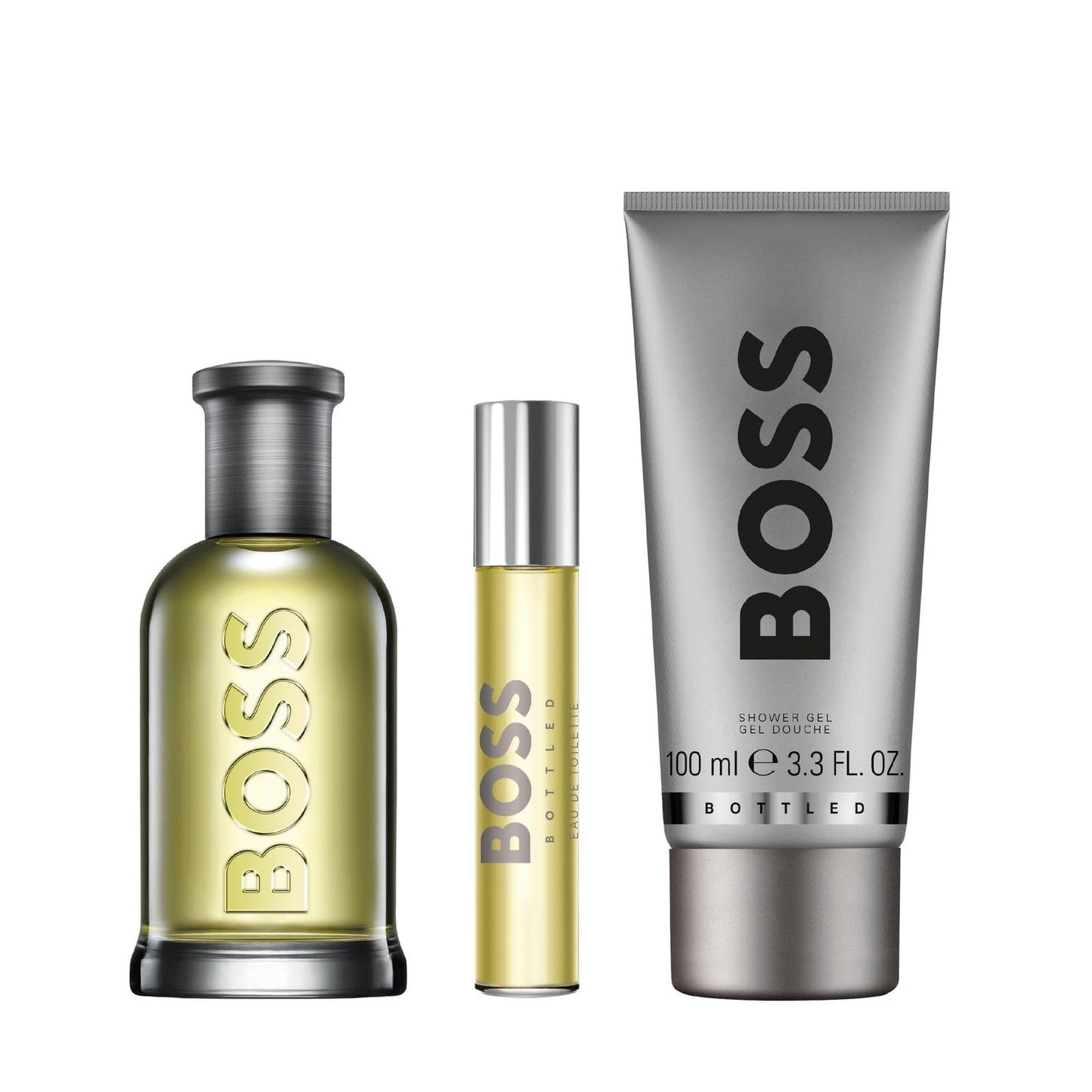 Hugo Boss Set Boss Bottled de 3 Piezas para Hombre (3.3 oz / EDT)