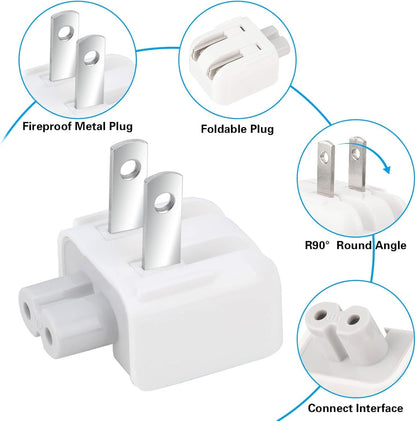 Mandalahuang Adaptador de Enchufe de Pared Mac (Paquete de 2)