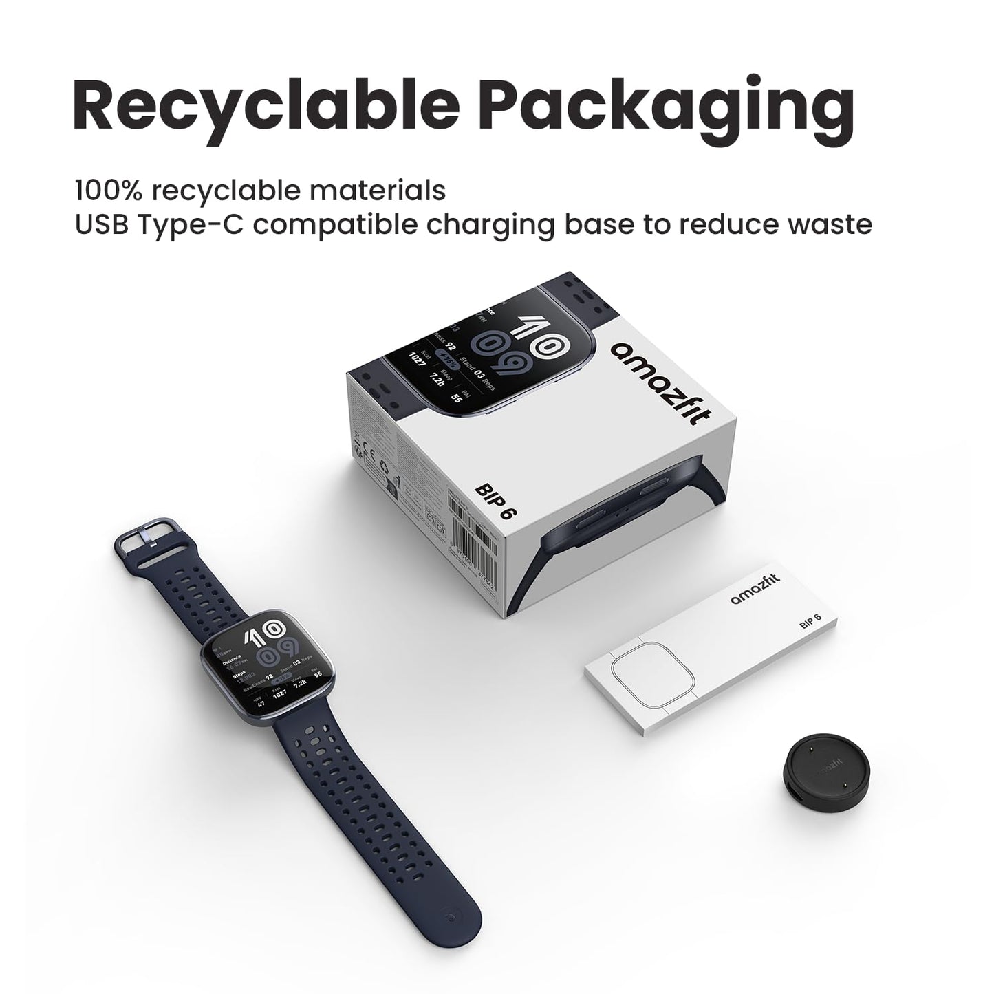 Amazfit Bip 6 Reloj Inteligente 46mm (Carbón)
