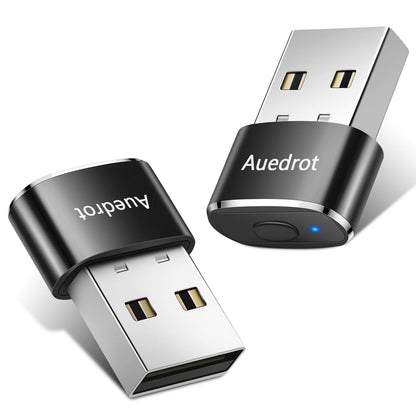AUEDROT Agitador de Ratón USB de Metal (Paquete de 2 / Negro)