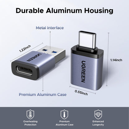 UGREEN Adaptadores USB a USB C y USB C a USB (Paquete de 4 / 10Gbps)