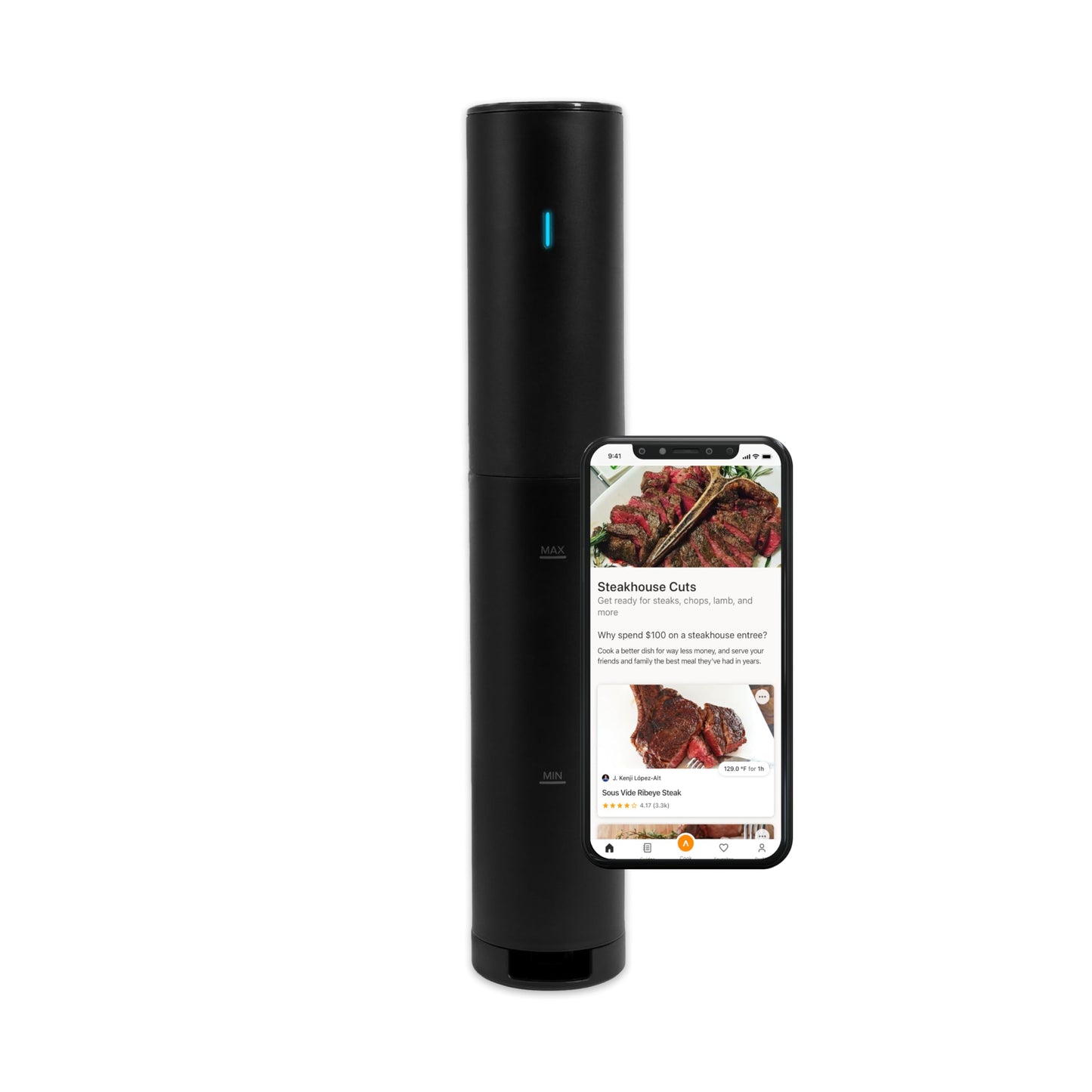 Anova Culinary Cocina de Precisión Sous Vide Mini (850W / Negro y Naranja)