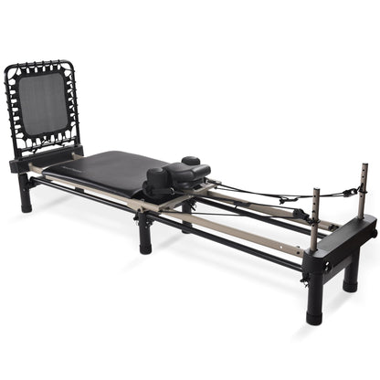 AeroPilates Pilates Reformer Machine, Home Gym Workout Equipment, Premier Studio 700 - Portable and Foldable Exercise Trainer for Strength, Resistance, and Fitness Training
