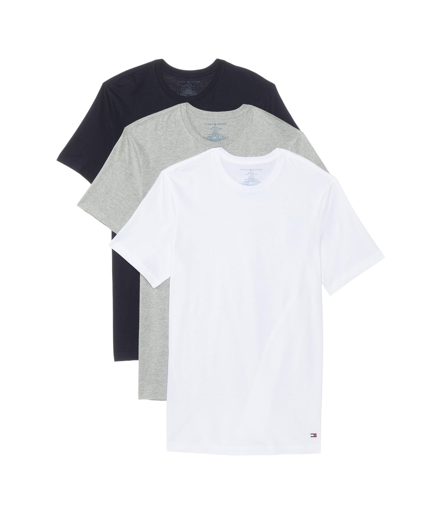 Tommy Hilfiger Camisetas Interiores Clásicas de Algodón para Hombre (Paquete de 3)