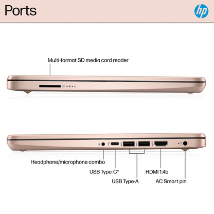 HP Laptop para Estudiantes y Negocios 14" (628GB / Rose Gold)