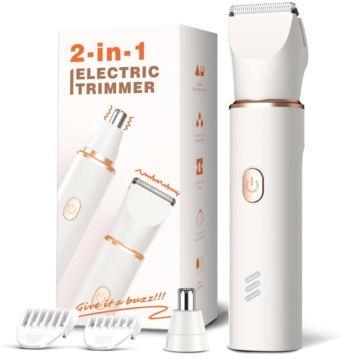 Recortadora de Vello Corporal Manscape para Hombre (Blanco)