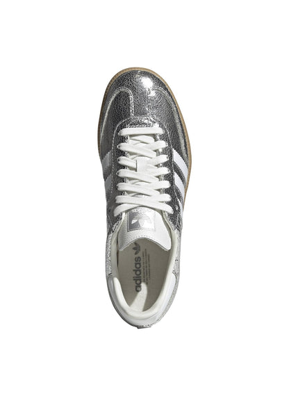 Adidas Samba OG Womens Sneaker (Silver Metallic Cracked Leather